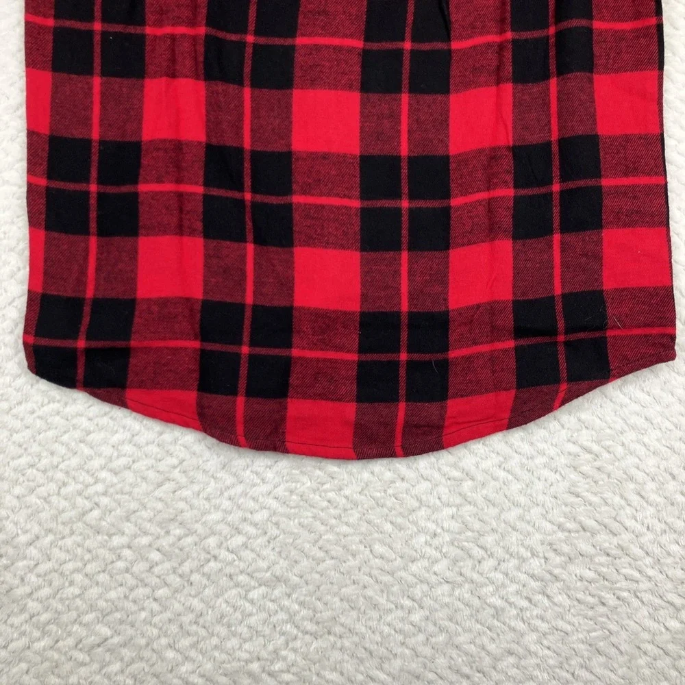 NWT Childrens Place Button Up Plaid Flannel Shirt Medium 7/8 Long Sleeve NEW $35